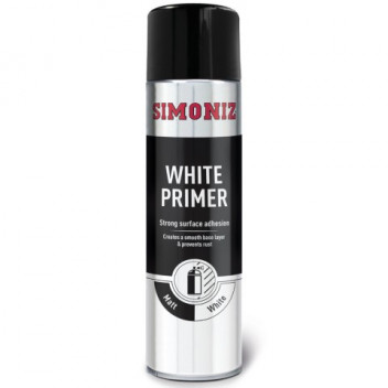 Simoniz SIMP12D White Primer 500ml - Bright Undercoat for Cl