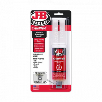 J-B Weld JB50112 ClearWeld 25ml - Fast Setting Clear Epoxy A