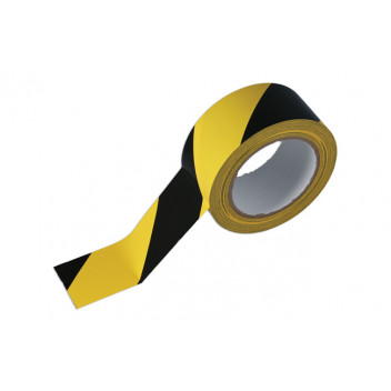 Laser Tools 35366 Black & Yellow Barrier Tape 50mm x 33m Adh