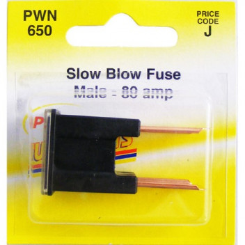 Pearl Automotive PWN650 Slow Blow Fuse - Male 80 Amp