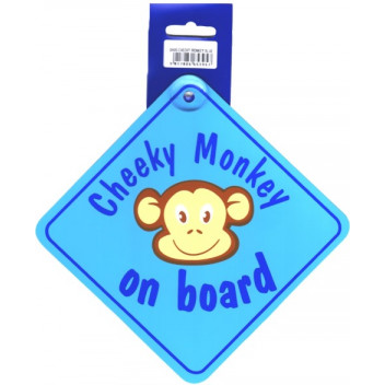 Cheeky Monkey Blue Sticker