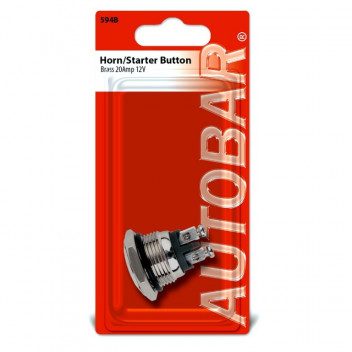 Autobar Horn/Starter Button Brass 20 Amp