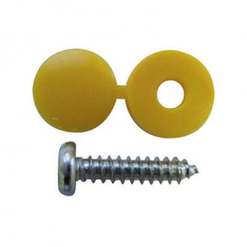 Pearl Automotive PWN099 Number Plate Fittings - Yellow