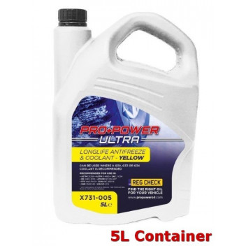 Pro Power Ultra Longlife Antifreeze & Coolant - Yellow 5 Yea