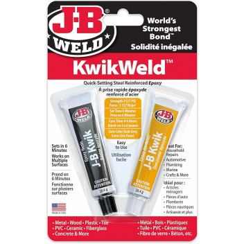 J-B Weld JB8276UK KwikWeld 28.4g - Quick Setting Steel Reinf