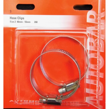 Autobar Hose Clips 2 (40?55mm) Pack of 2
