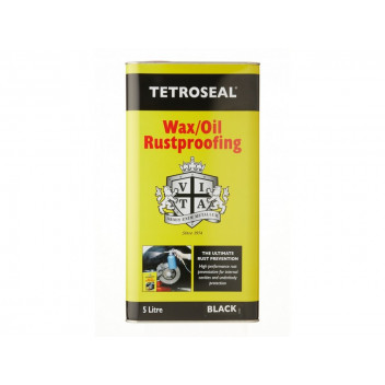 Tetrosyl TWO008 Wax Oil Black 5L - Black Rustproofing & Cavi