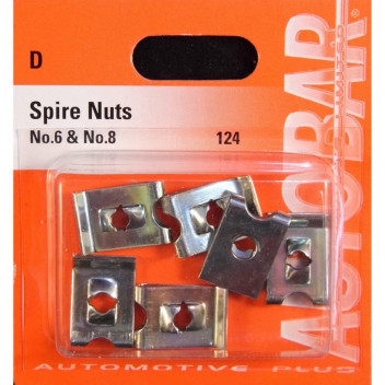 Autobar Spire Nuts No.6/No.8 Pack of 4