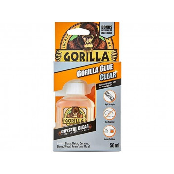 Gorilla 1244002 Clear Gorilla Glue 50ml - Crystal Clear Mult