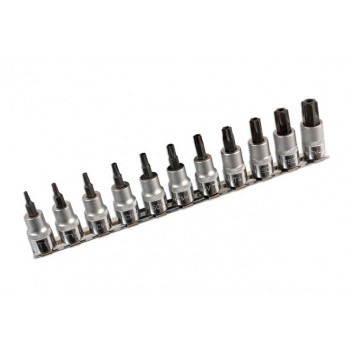 Laser Tools 6068 11 Piece Tamperproof Star Socket Bit Set 3/