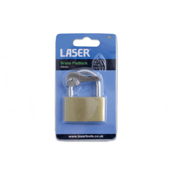 Laser Tools 0498 Brass Padlock 50mm