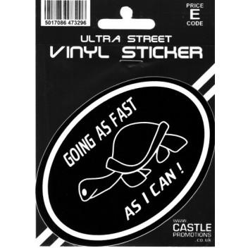 As Fast As I Can Sticker