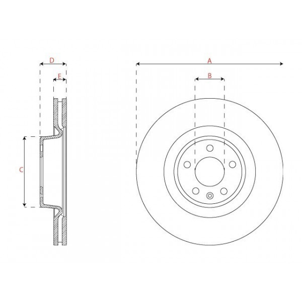 Brake Disc Audi 11-18 image