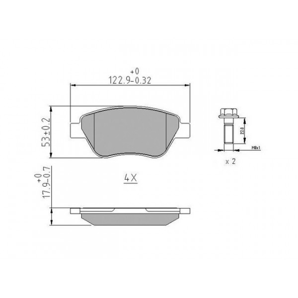Jurid Brake Pad Set (Front) image