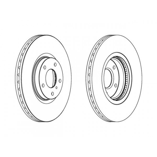 SGL BRK DISC FT NISS MURANO 04-12 image