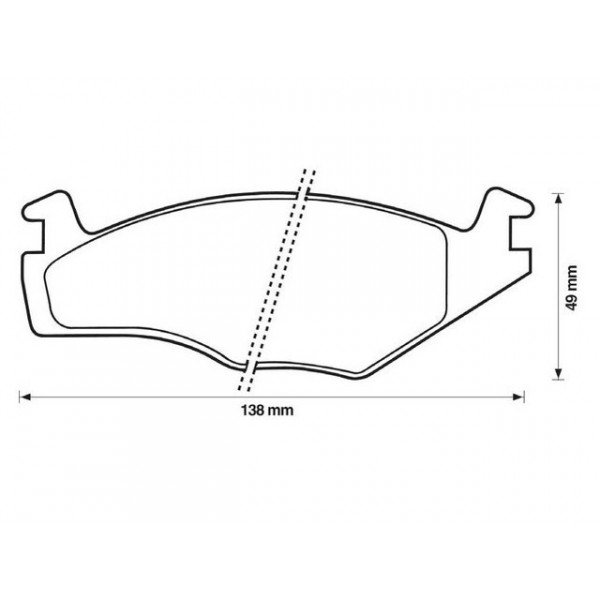 BRK PAD SET FT ROVER SEAT VW 73-02 image