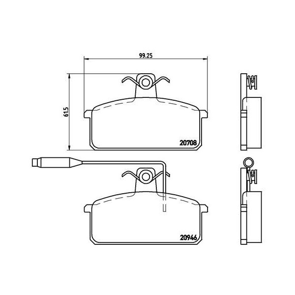 BRK PADS F IBIZA 84-93 image
