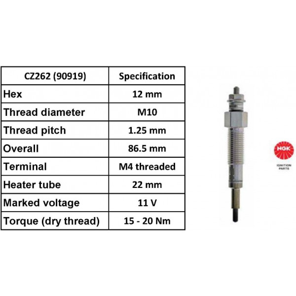 Glow Plug Mazda 99-06 image