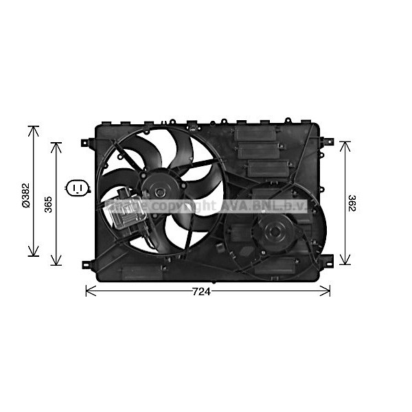 CLG FAN LAND ROVER DISCOVERY RANGE EVOQUE 11-20 image