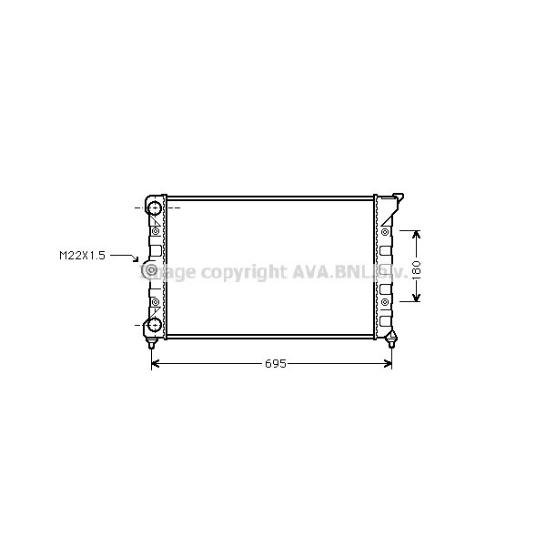 RADIATOR VW 88-97 image