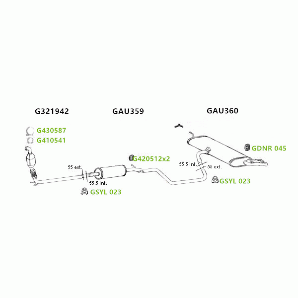 GT Exhausts Exhaust System image