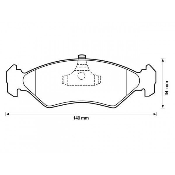 BRK PAD SET FT FORD MAZDA 89-08 image