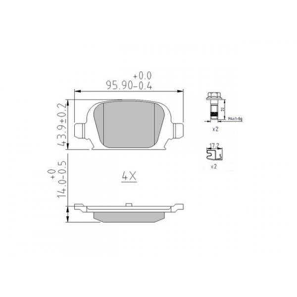 BRK PAD SET R VAUXHALL 99-10 image