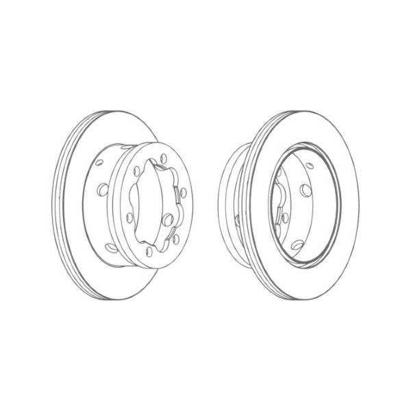 SGL BRK DISC R MERC SPRINTER VW LT 96-06 image