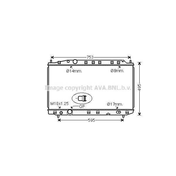 Radiator - Engine Cooling Honda 08-15 image