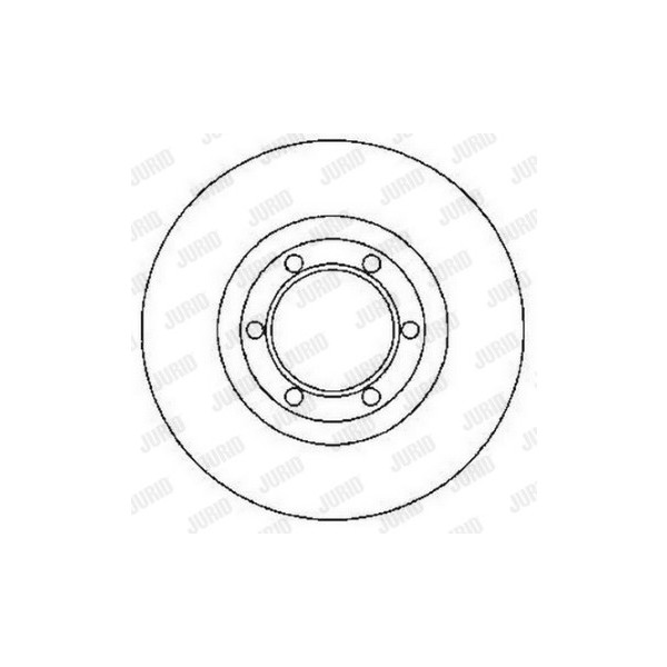 SINGLE BRK DISC FT MITS L200 PAJERO SHOGUN 87-01 image