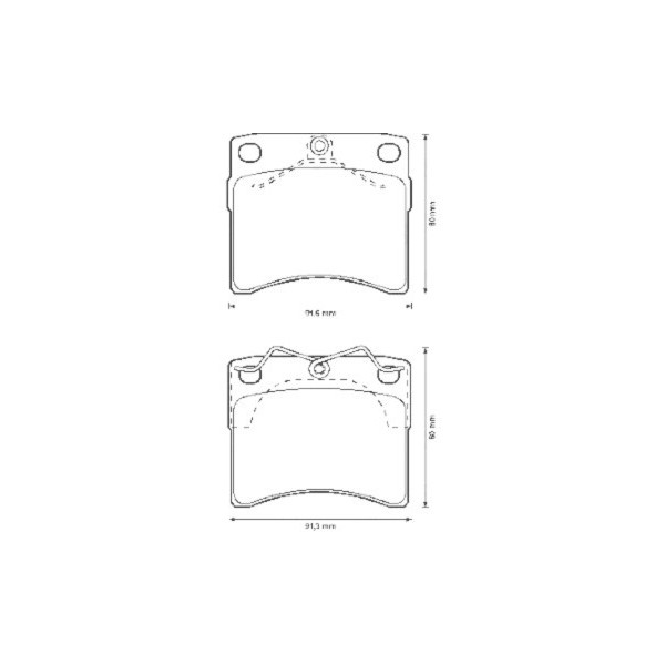 Brake Pad Set - Disc Brake VW 90-03 image