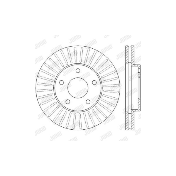 SINGLE BRK DISC FT NISS PRIMERA TINO XTRAIL 00- image