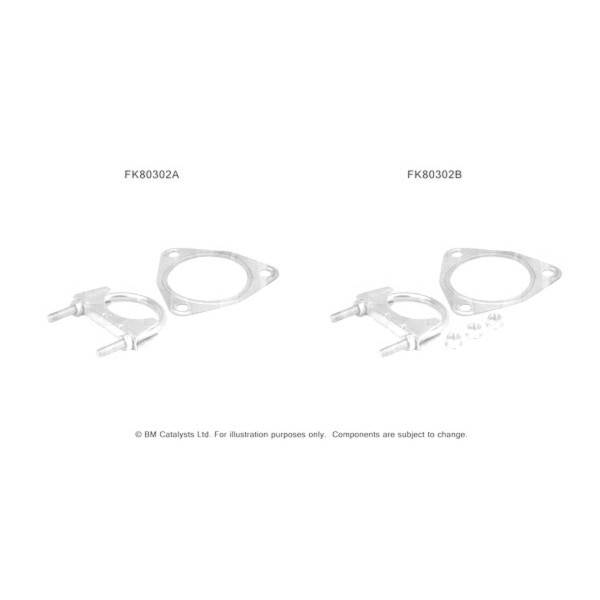 BM Catalysts Fitting Kit-Catalyst (Rear) image