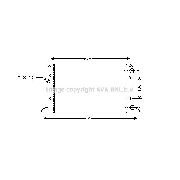 RAD FORD GALAXY VW SHARAN 95-06 image