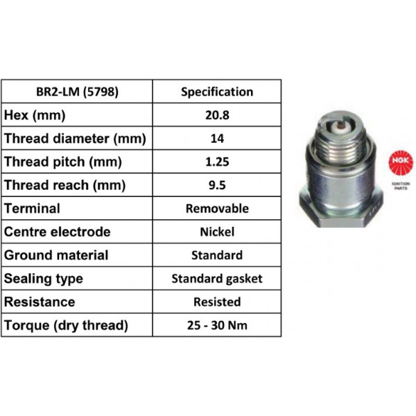 SPARK PLUG LAWNMOWER image