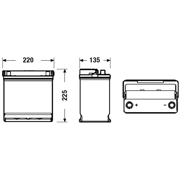 Starter Battery Fiat Talbot Lotus MG Peugeot Vauxhall 50-20 image