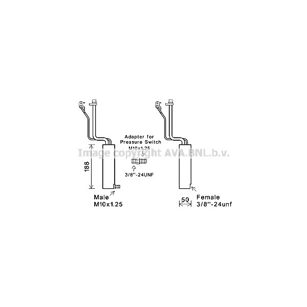 REC DRYER NISS QASHQAI QASHQAI+2 07-14 image