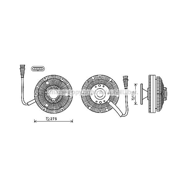 CLG FAN CLUTCH XF 105460 05- image