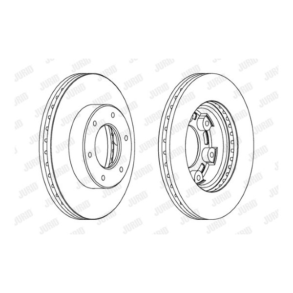 PR BRK DISC FT TOYO HIACE POWER VAN 96-12 image