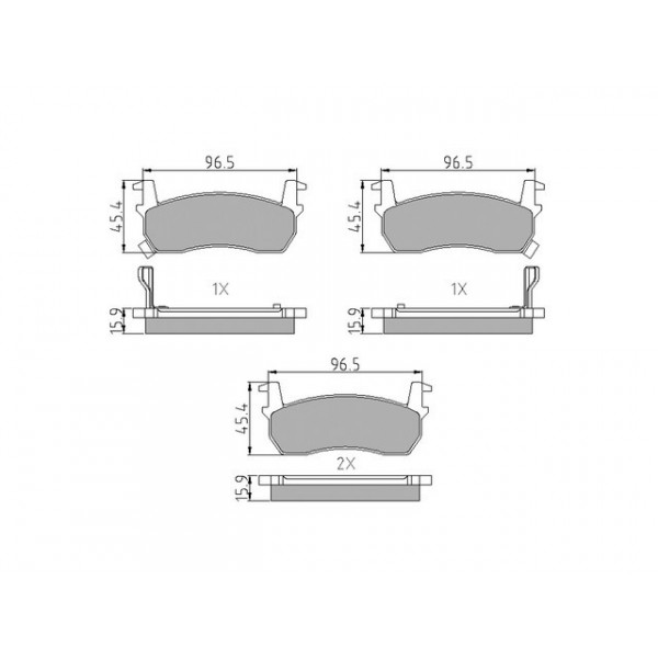 Brake Pad Set - Disc Brake Nissan 82-92 image
