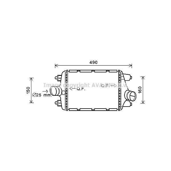 INTERCOOLER RH PORSCHE 911 13-16 image