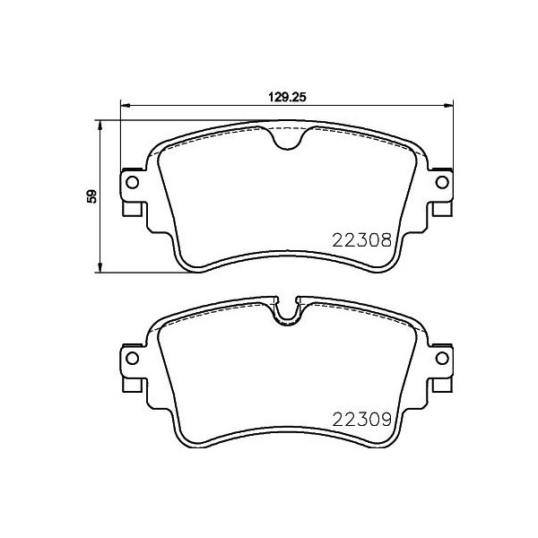 BRK PAD SET R AUDI VW 15-30 image