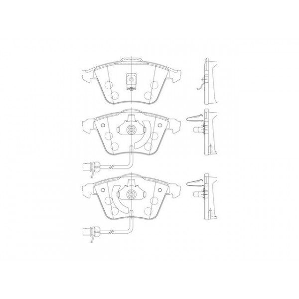 BRK PAD SET FT AUDI 97-05 image