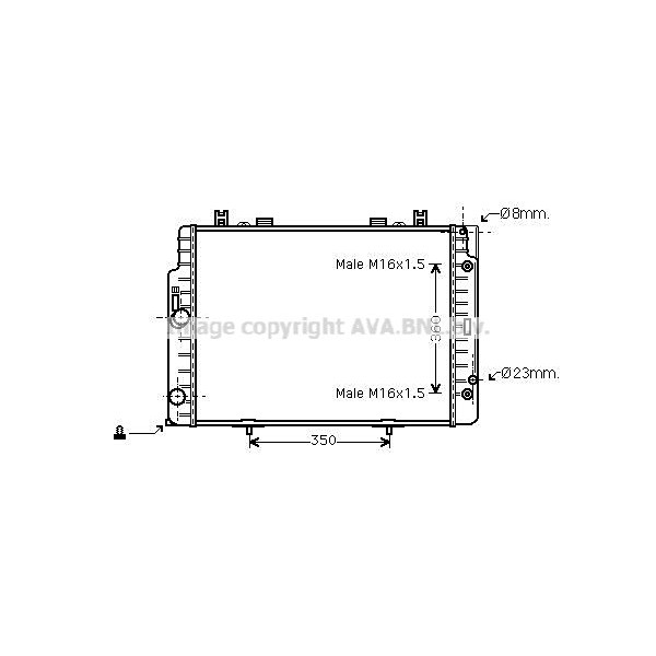 RAD MERC 300SE 300SEL S320 91-98 image