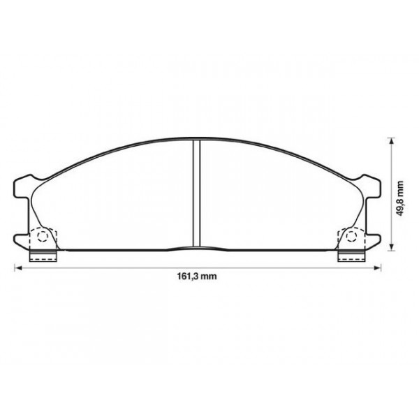 BRK PAD SET FT FORD LDV NISSAN SUBARU TOYOTA 82-16 image