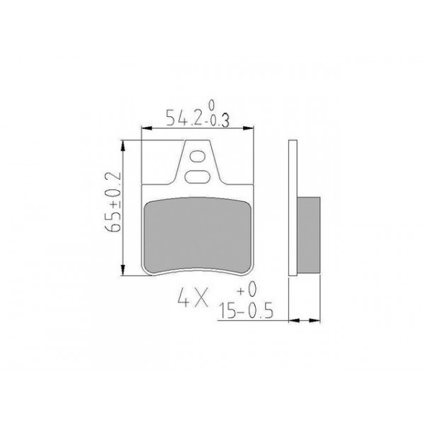 BRK PAD SET R CITRO?N 89-03 image