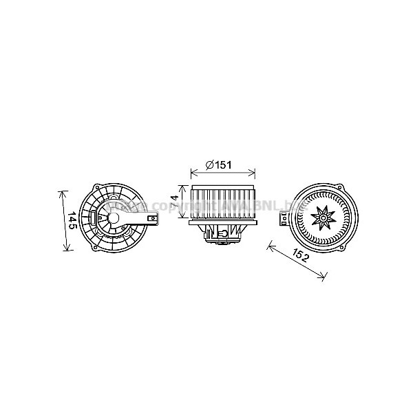 HEAT BLOWER FT KIA SEDONA 06-10 image