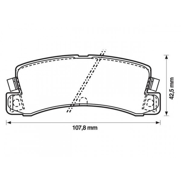 BRK PAD SET R LEXUS TOYOTA VW 75-07 image