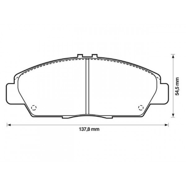BRK PAD SET FT HONDA ROVER 87-00 image
