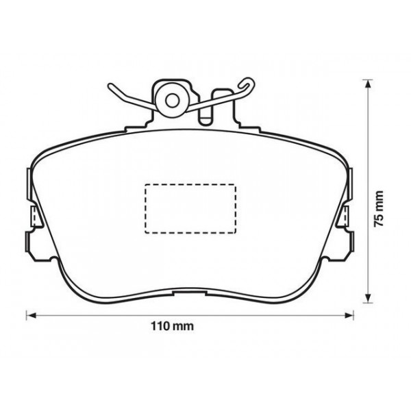 BRK PAD SET FT MERCEDES 93-01 image